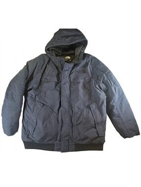 The North Face Men's XXL Navy 550 Down Hooded Winter Jacket, DryVent